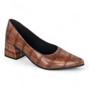 Vendedor Indicado
Sapato Feminino Scarpin Croco Salto Grosso Médio Numeração Especial Naty Shoes Outono Inverno