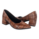 Vendedor Indicado
Sapato Feminino Scarpin Croco Salto Grosso Médio Numeração Especial Naty Shoes Outono Inverno