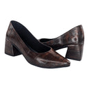 Vendedor Indicado
Sapato Feminino Scarpin Croco Salto Grosso Médio Numeração Especial Naty Shoes Outono Inverno