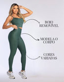 Kit 3 Peças Conjunto de Roupas Esportivas Fitnes 
