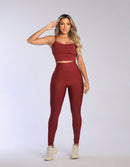 Kit 3 Peças Conjunto de Roupas Esportivas Fitnes 