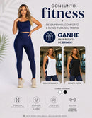 Kit 3 Peças Conjunto de Roupas Esportivas Fitnes 