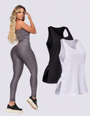 Kit 3 Peças Conjunto de Roupas Esportivas Fitnes 