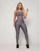 Kit 3 Peças Conjunto de Roupas Esportivas Fitnes 