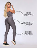 Kit 3 Peças Conjunto de Roupas Esportivas Fitnes 