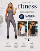 Kit 3 Peças Conjunto de Roupas Esportivas Fitnes 
