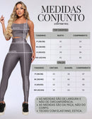 Kit 3 Peças Conjunto de Roupas Esportivas Fitnes 