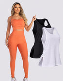 Kit 3 Peças Conjunto de Roupas Esportivas Fitnes 