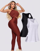 Kit 3 Peças Conjunto de Roupas Esportivas Fitnes 