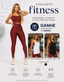 Kit 3 Peças Conjunto de Roupas Esportivas Fitnes 