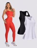Kit 3 Peças Conjunto de Roupas Esportivas Fitnes 