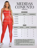 Kit 3 Peças Conjunto de Roupas Esportivas Fitnes 