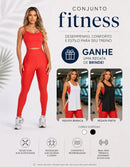 Kit 3 Peças Conjunto de Roupas Esportivas Fitnes 
