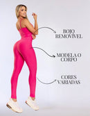 Kit 3 Peças Conjunto de Roupas Esportivas Fitnes 