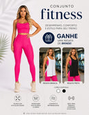 Kit 3 Peças Conjunto de Roupas Esportivas Fitnes 