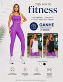 Kit 3 Peças Conjunto de Roupas Esportivas Fitnes 
