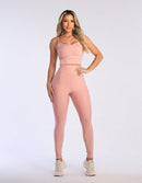 Kit 3 Peças Conjunto de Roupas Esportivas Fitnes 