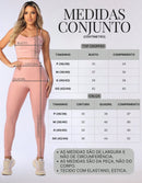 Kit 3 Peças Conjunto de Roupas Esportivas Fitnes 