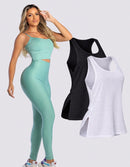 Kit 3 Peças Conjunto de Roupas Esportivas Fitnes 