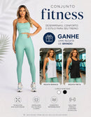 Kit 3 Peças Conjunto de Roupas Esportivas Fitnes 