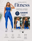 Kit 3 Peças Conjunto de Roupas Esportivas Fitnes 