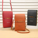 Bolsa louca fashion com bloqueio de tela sensível ao toque, bolsa para celular feminina, porta cartão, bolsa de ombro crossbody