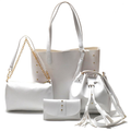 kit Bolsa Feminina Sacola Grande 4 peças