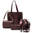 kit Bolsa Feminina Sacola Grande 4 peças