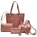 kit Bolsa Feminina Sacola Grande 4 peças