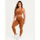 Kit 4 Conjuntos Calça E Top Roupas Feminina Academia Legging esporte suplex A01