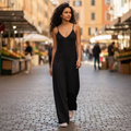 Macacão Longo Feminino de Alça Pantalona