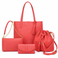 kit Bolsa Feminina Sacola Grande 4 peças
