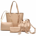 kit Bolsa Feminina Sacola Grande 4 peças