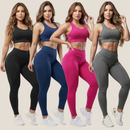 Kit 4 Conjuntos Fitness Femininos (Top + Calça)