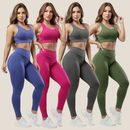 Kit 4 Conjuntos Calça E Top  Academia 