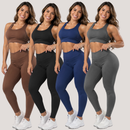 Kit 4 Conjuntos Fitness Femininos (Top + Calça)