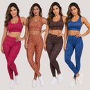 Kit 4 Conjuntos Calça E Top  Academia 