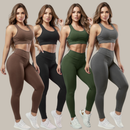 Kit 4 Conjuntos Fitness Femininos (Top + Calça)