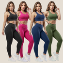 Kit 4 Conjuntos Fitness Femininos (Top + Calça)