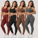 Kit 4 Conjuntos Fitness Femininos (Top + Calça)