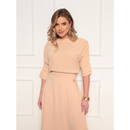 Conjunto Feminino Elegante em Tecido Duna com Saia Assimétrica e Blusa Sofisticada
