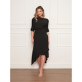 Conjunto Feminino Elegante em Tecido Duna com Saia Assimétrica e Blusa Sofisticada